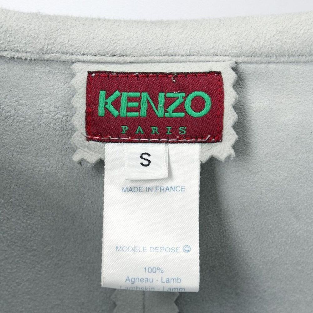 Kenzo Relaxed-Fit Suede Blouse - Picture 8 of 8